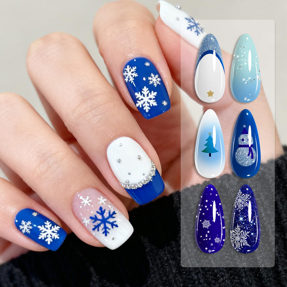 Born Pretty deep navy glitter gel polish for evening looks