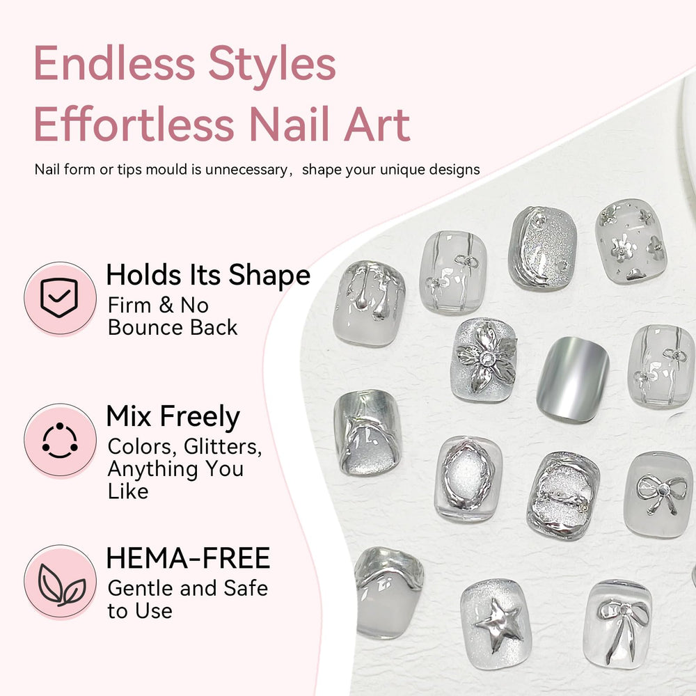 Born Pretty Chrome Powder Kit creates mirror metallic effects on nails.