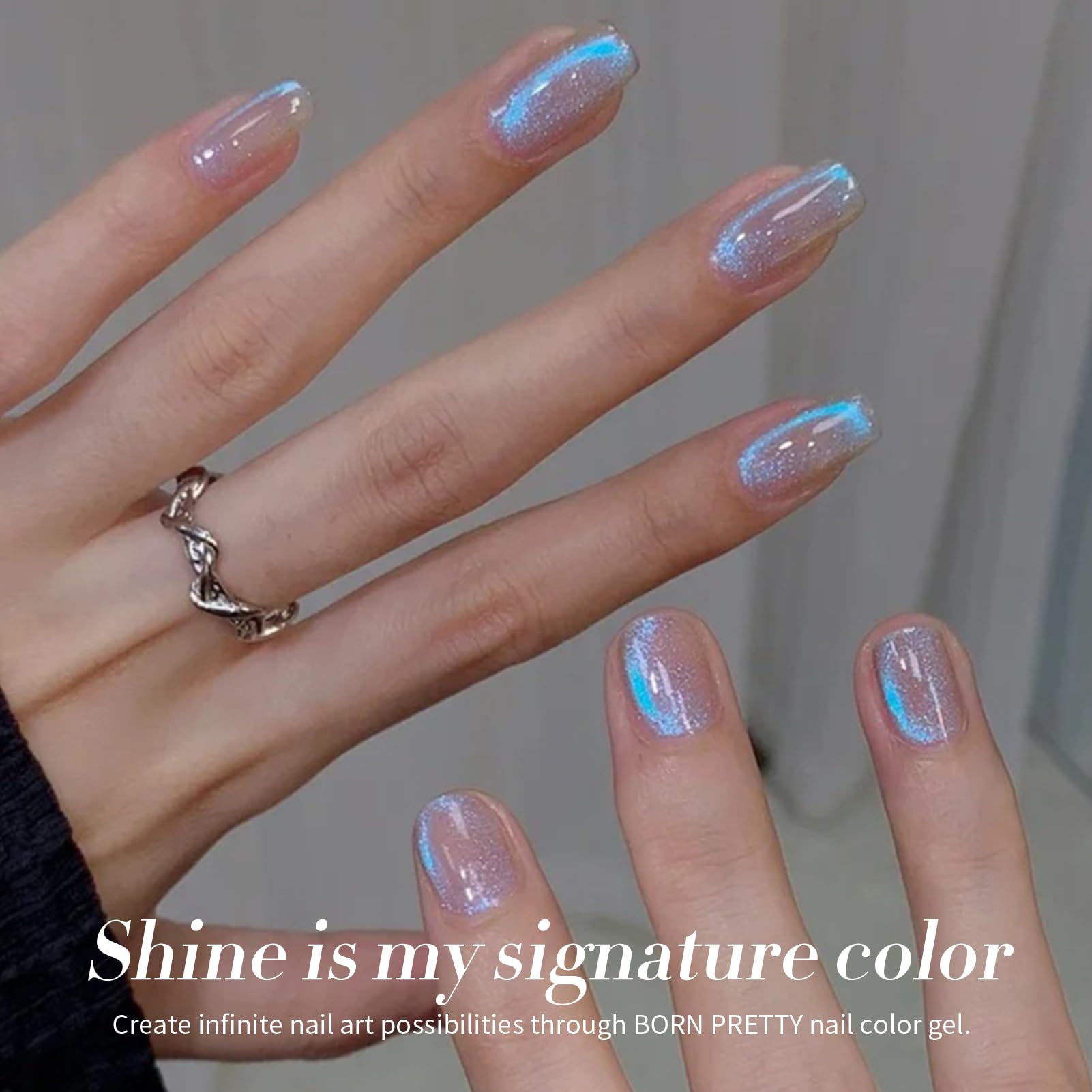 Curado con lámpara UV/LED para manicura profesional en casa.