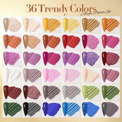 Born Pretty fall-winter color palette for seasonal nail art ideas