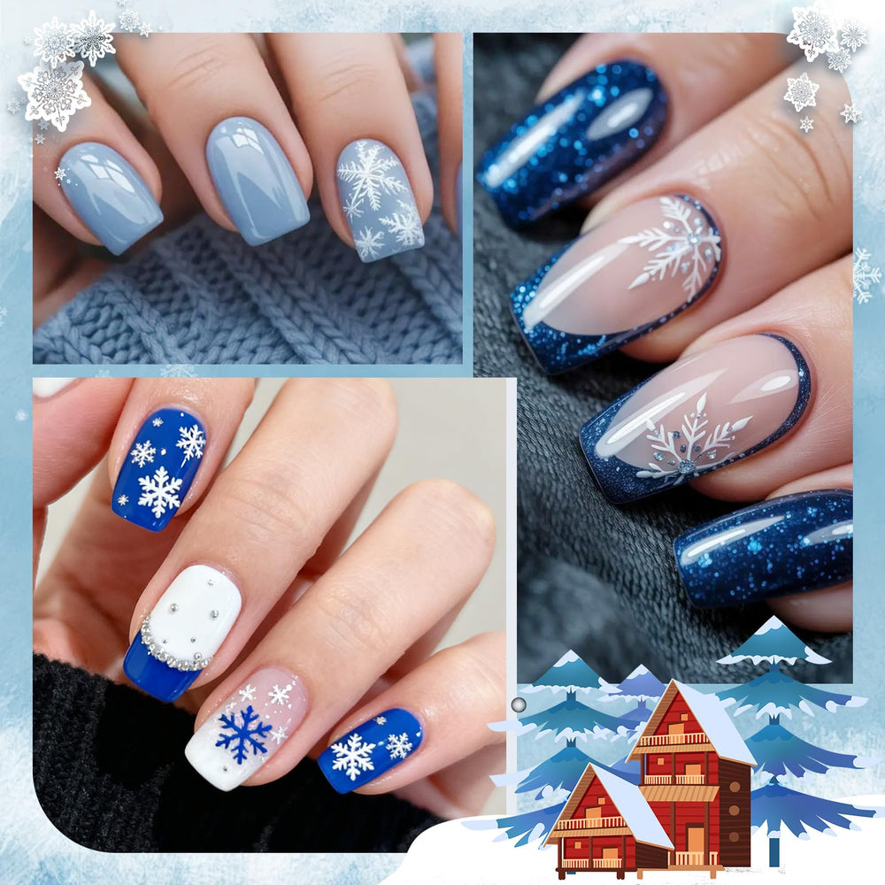Born Pretty haze blue gel nail polish with elegant shimmer for evening looks