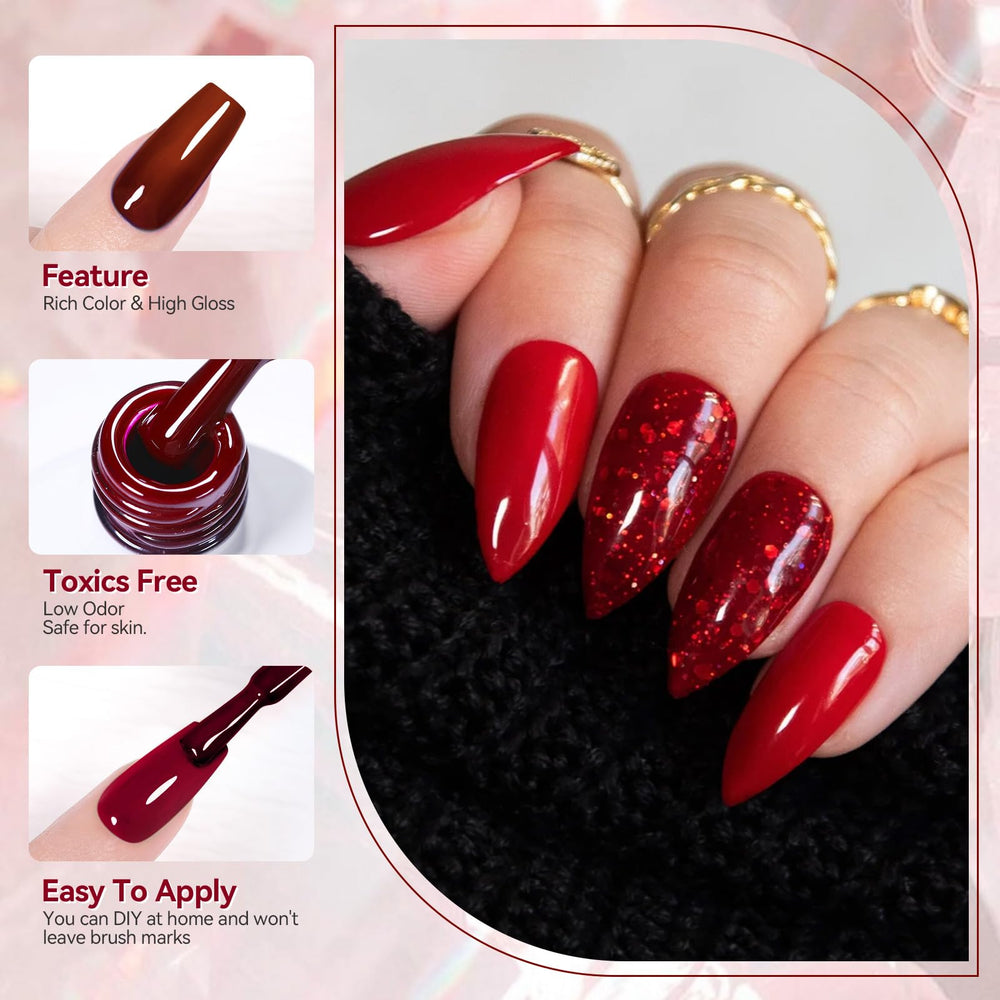 Born Pretty holiday gel polish collection packaging shot suggests gift-ready set
