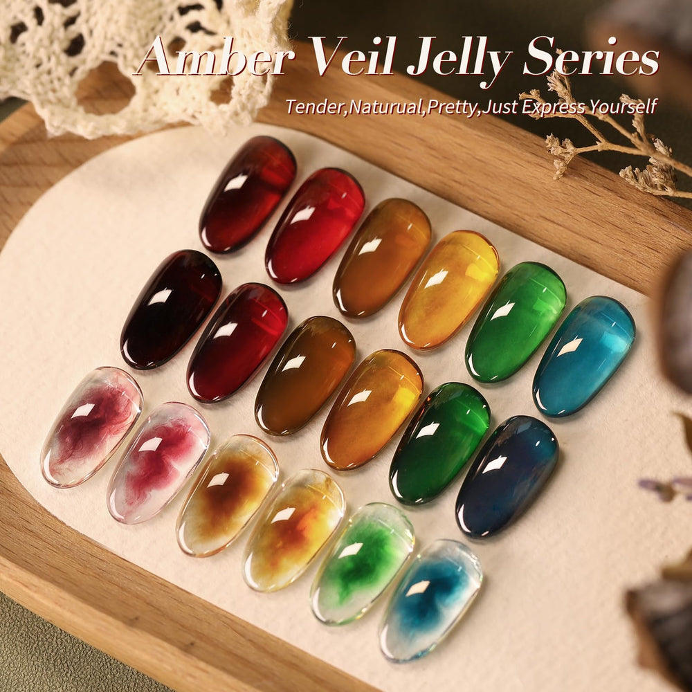 Born Pretty jelly gel nail polish orange shade for playful summer vibes