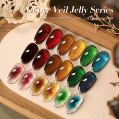 Born Pretty jelly gel nail polish orange shade for playful summer vibes
