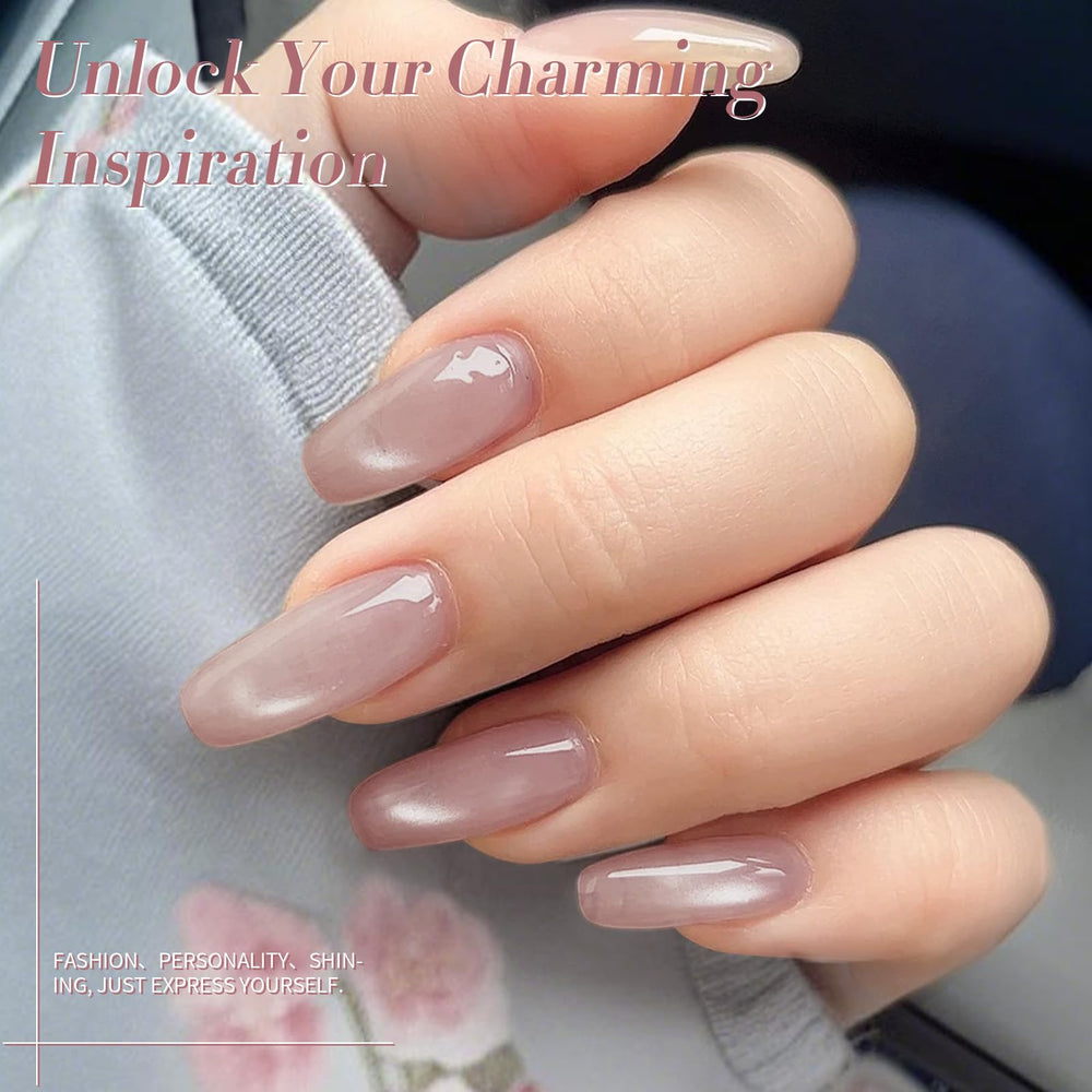 Born Pretty jelly glitter finish highlights shimmering accents for nail art.
