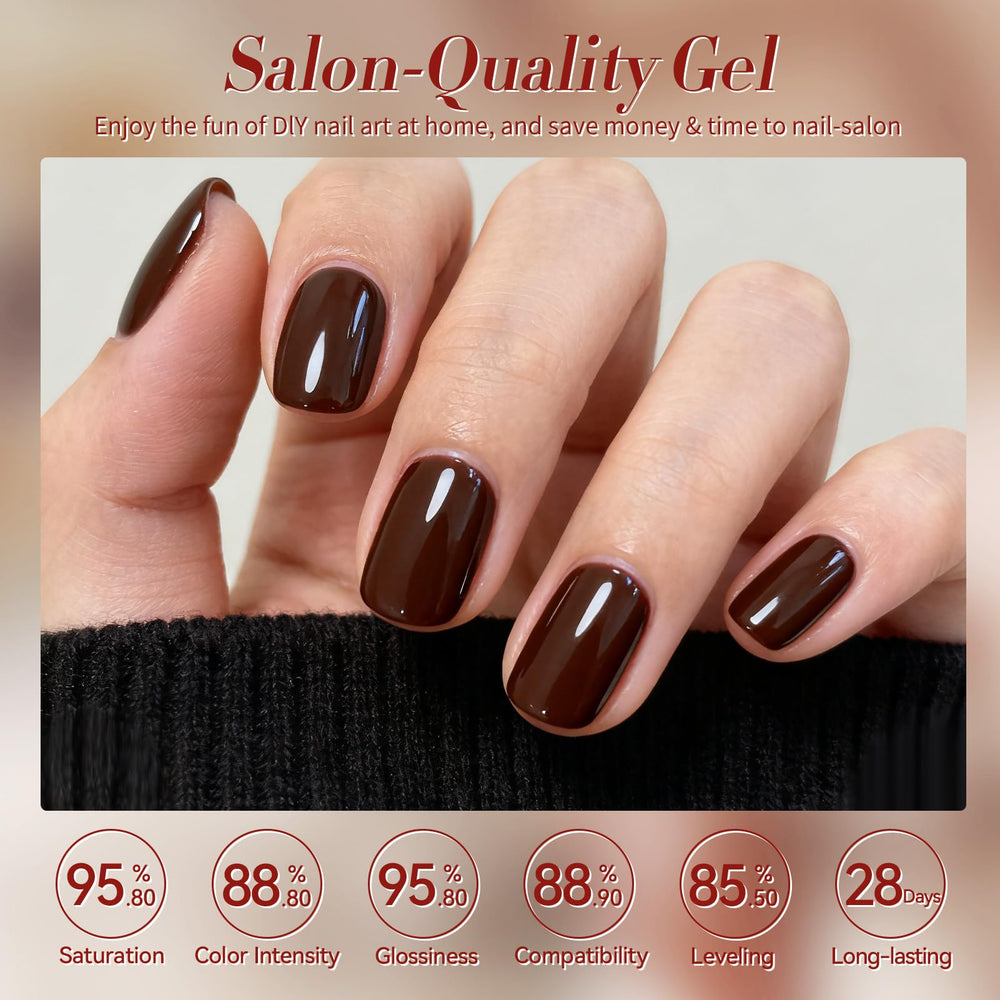 Born Pretty khaki skin-tone gel polish swatch highlights wearable tones for professional and at-home nails.