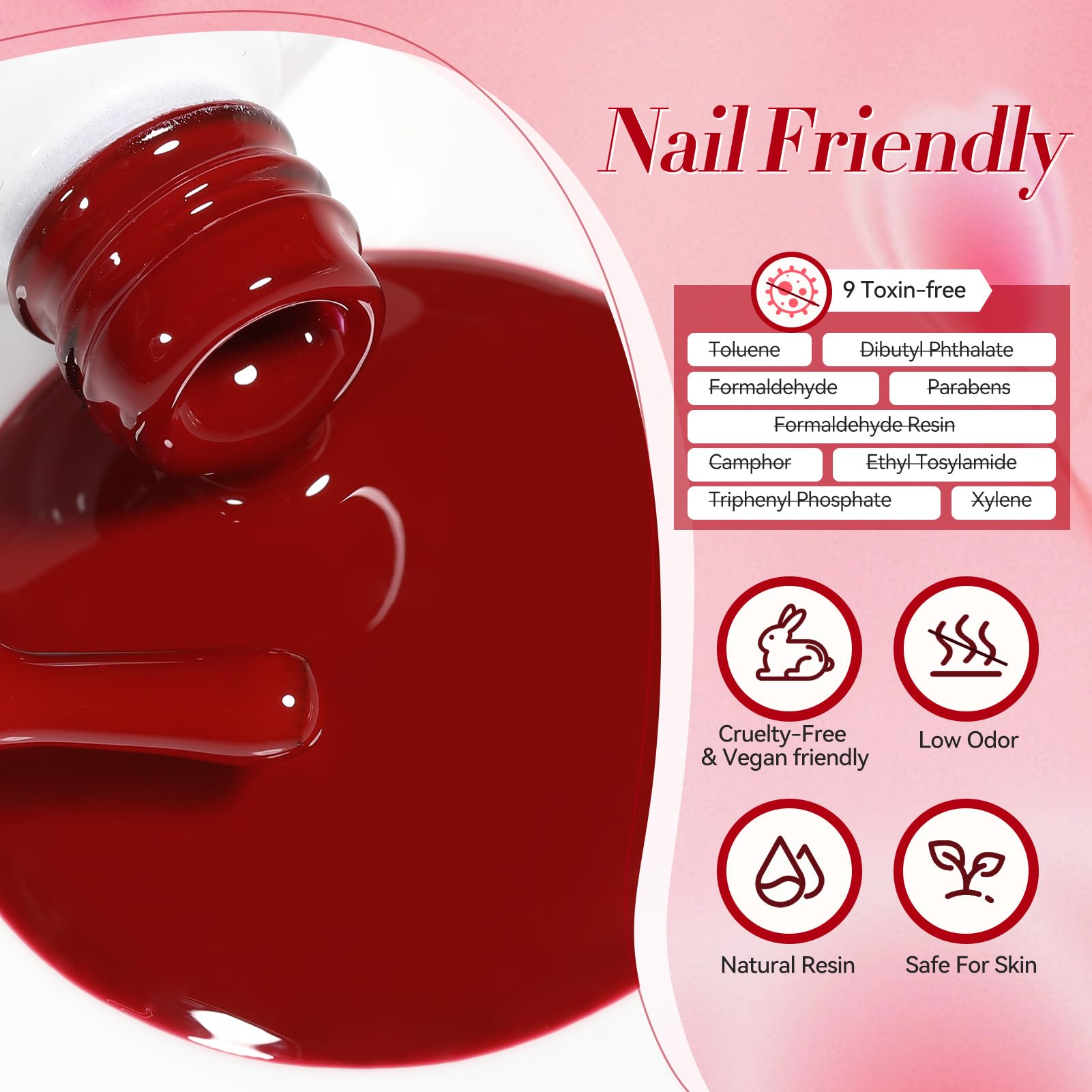 Born Pretty gel polish with low odor formula for comfortable at home manicure