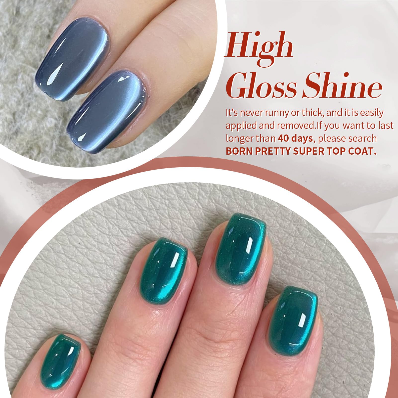 Born Pretty low-odor healthy gel formula offers a mild, nail-friendly experience