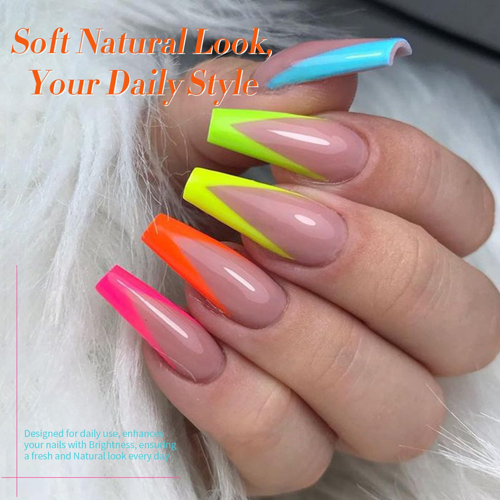 Born Pretty neon blue gel nail polish delivers cool neon color for edgy nails.