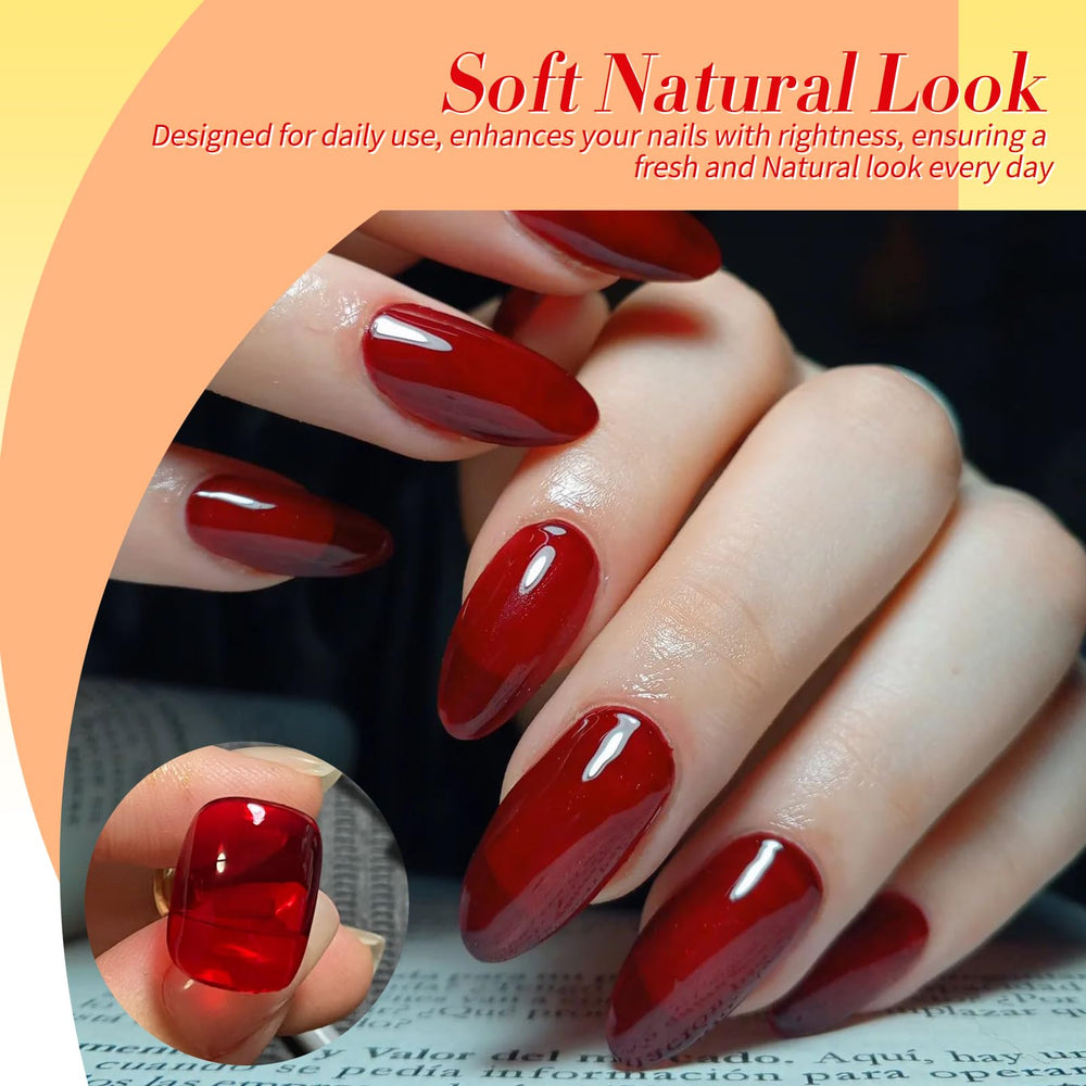 Born Pretty neon jelly polish bloom effect demonstration image