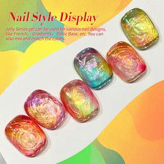 Born Pretty neon jelly polish blue bottle for DIY nails