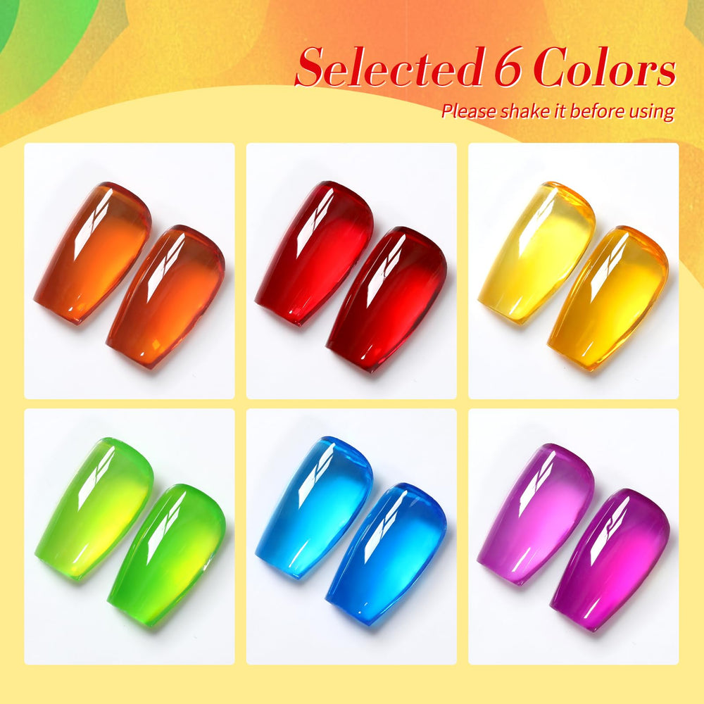 Born Pretty neon jelly polish orange bottle delivers vibrant color