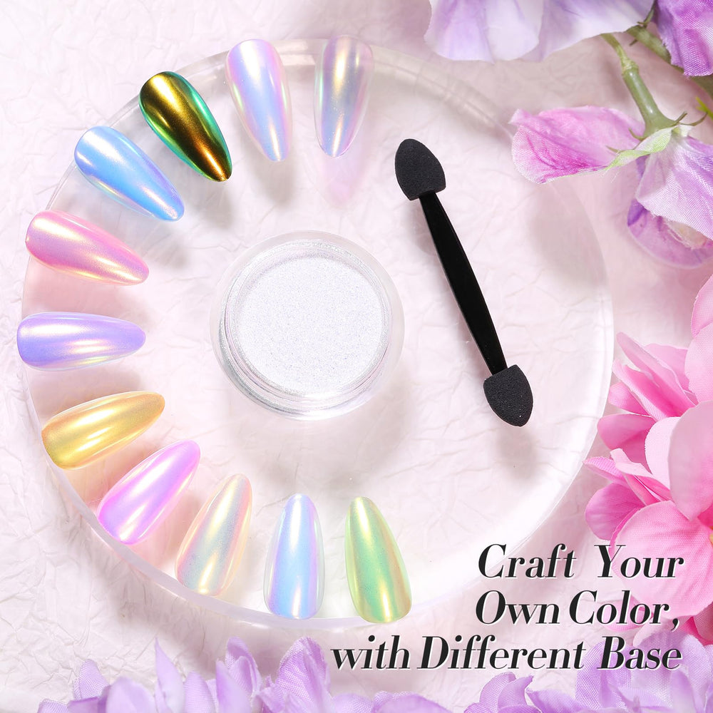 Package includes one box of auroras pearl mermaid powder for instant glam.