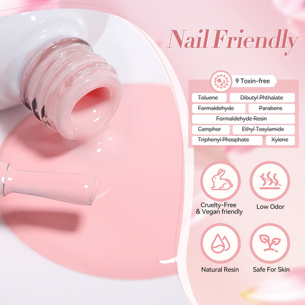 Born Pretty base and top coat setup for durable manicure