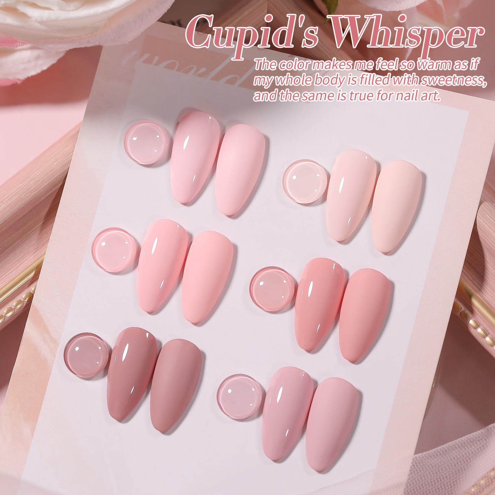 Born Pretty pink gel polish bottle closeup displays smooth, glossy finish