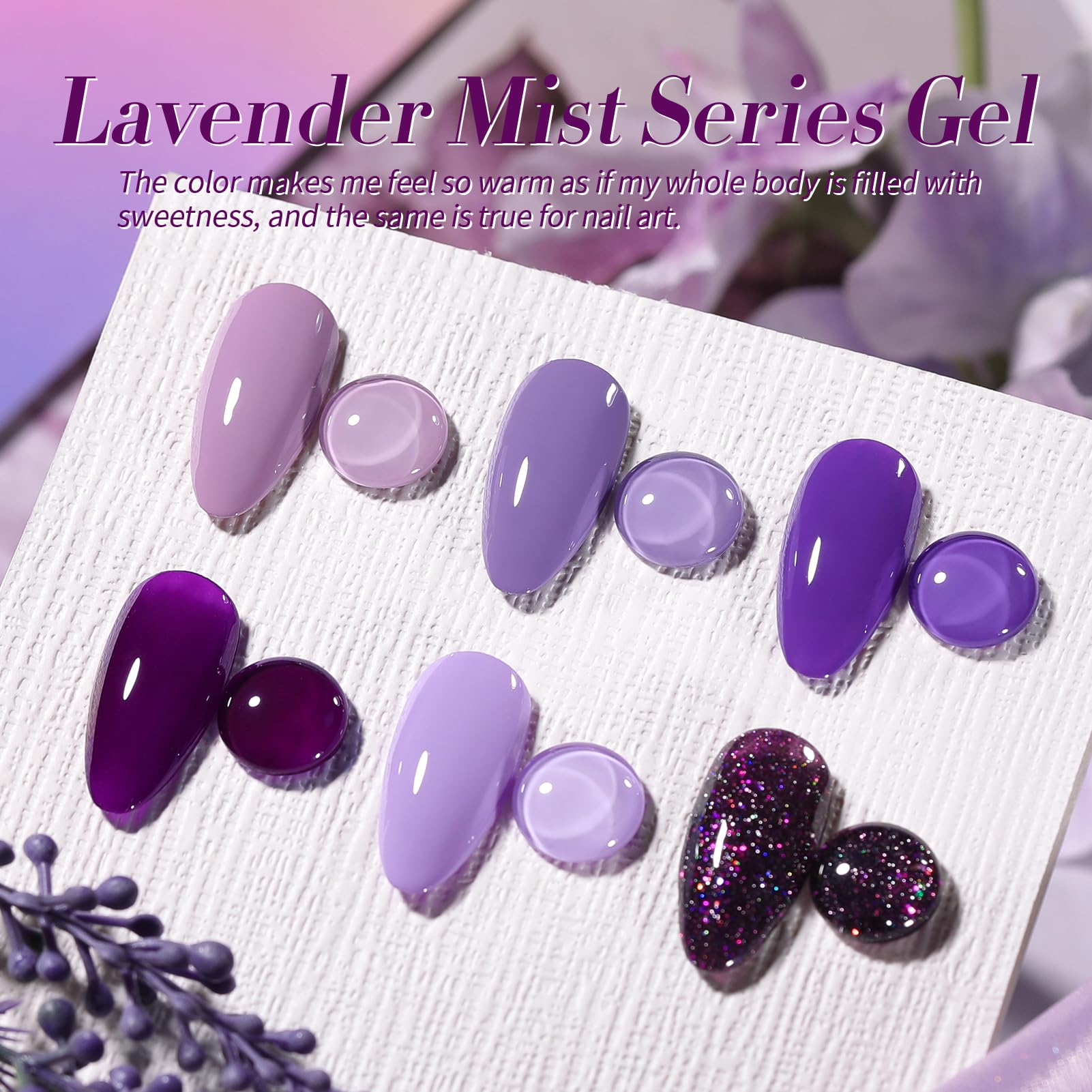 Born Pretty purple gel polish bottle closeup highlights rich colors and shine