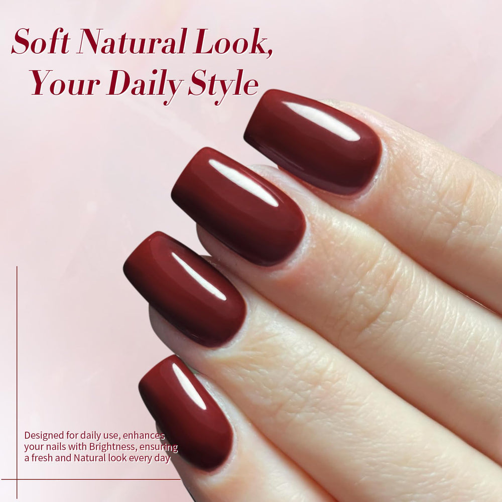 Born Pretty red shimmer glitter polish close-up highlights festive sparkle