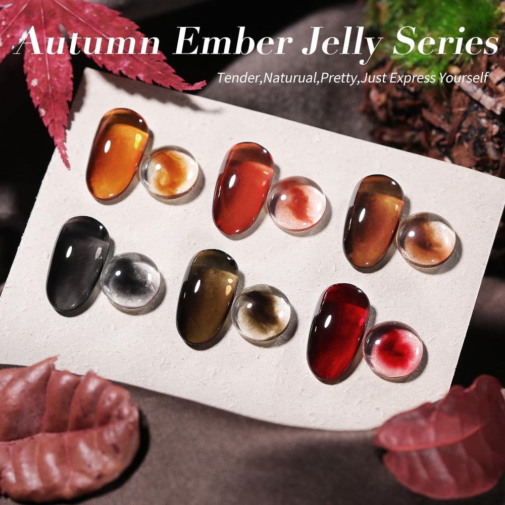 Born Pretty red jelly crystal bottle provides classic bold color for statement nails