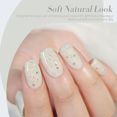 Born Pretty reflective jelly glitter gel nail polish showing vibrant color and depth.