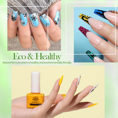 Born Pretty high-gloss stamping polish close-up highlights radiant shine