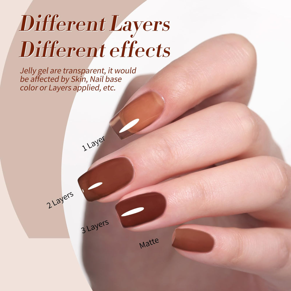 Born Pretty jelly bottle closeup captures brush and color depth for application.