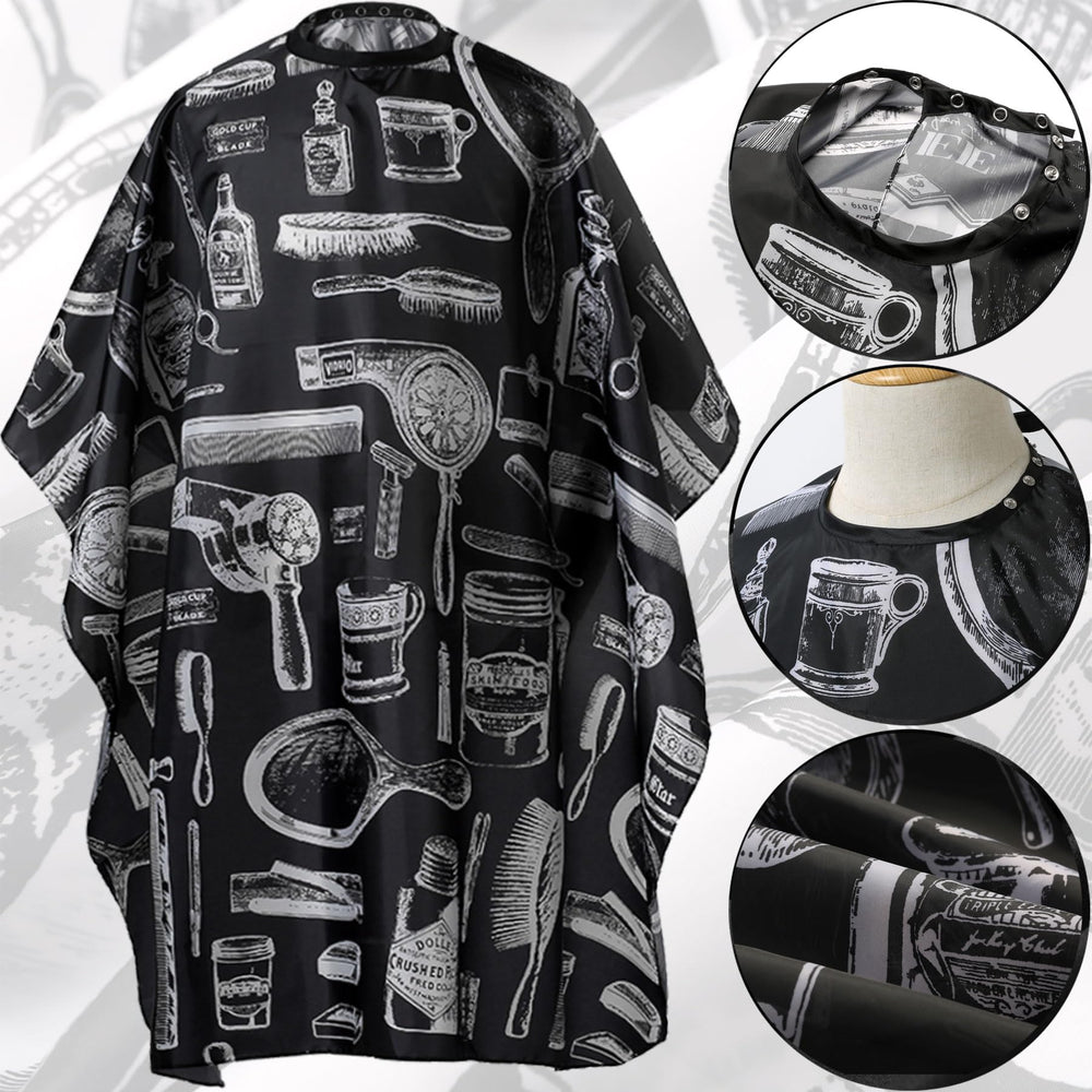 Borogo adjustable snap-closure cape demonstrates secure fit for various neck sizes.