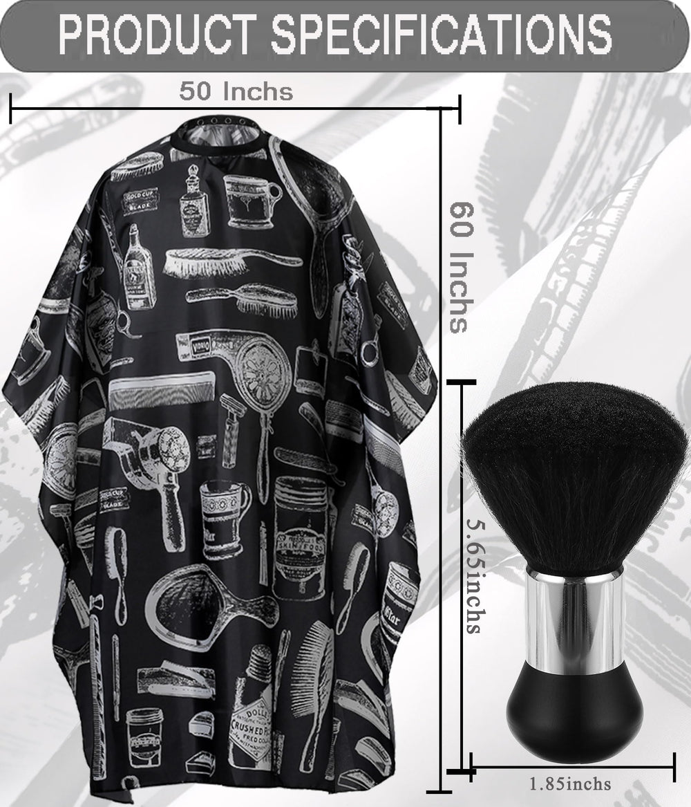 Borogo neck duster brush included for quick hair cleanup.