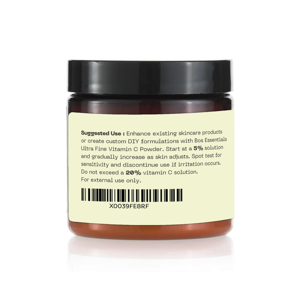 Bos Essentials 60-gram jar offering multiple serums and toners.