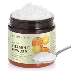 Bos Essentials DIY serum mixing with vitamin C for easy custom formulations.
