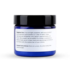 Bos Essentials Hyaluronic Acid Powder close-up highlights silky texture