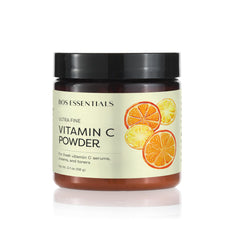 Bos Essentials vitamin C powder with hyaluronic acid combo for hydration.