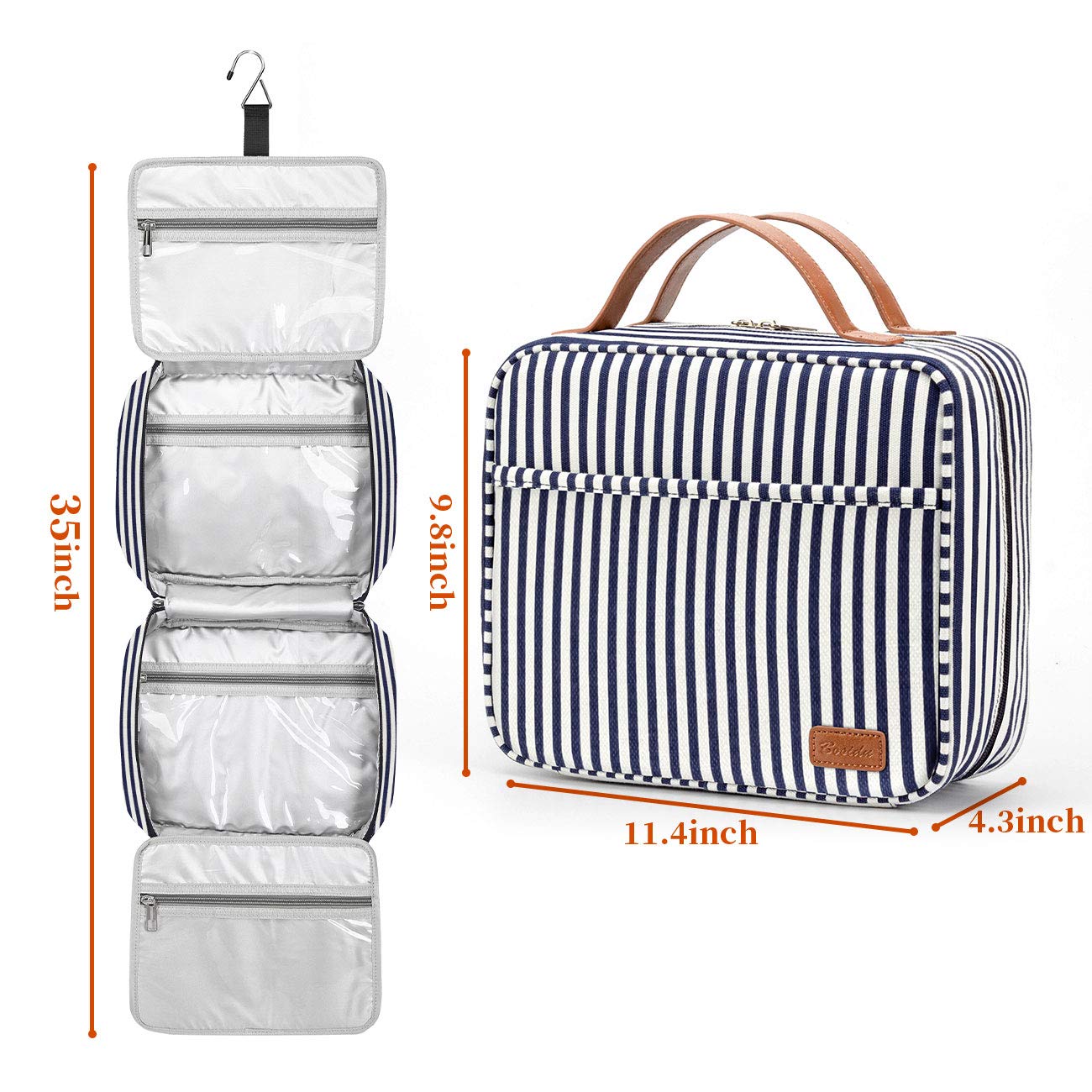 Bosidu PU leather close-up reveals water-resistant base and sturdy construction for daily use.