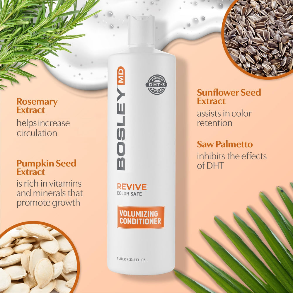 BosleyMD BosRevive after-use volume shot demonstrates fuller-looking strands.