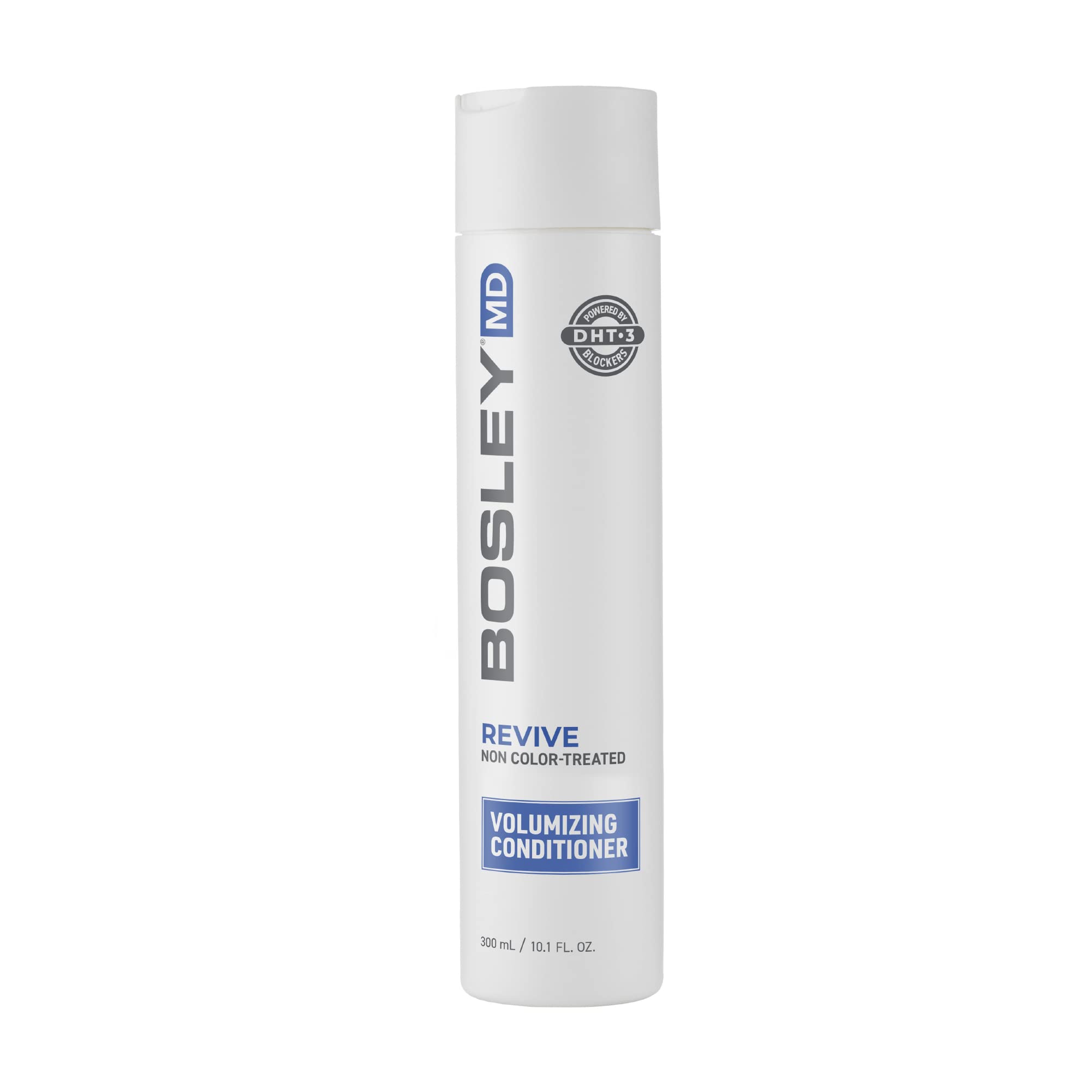BosleyMD BosRevive bottle with pump shown for easy daily use and lightweight conditioning