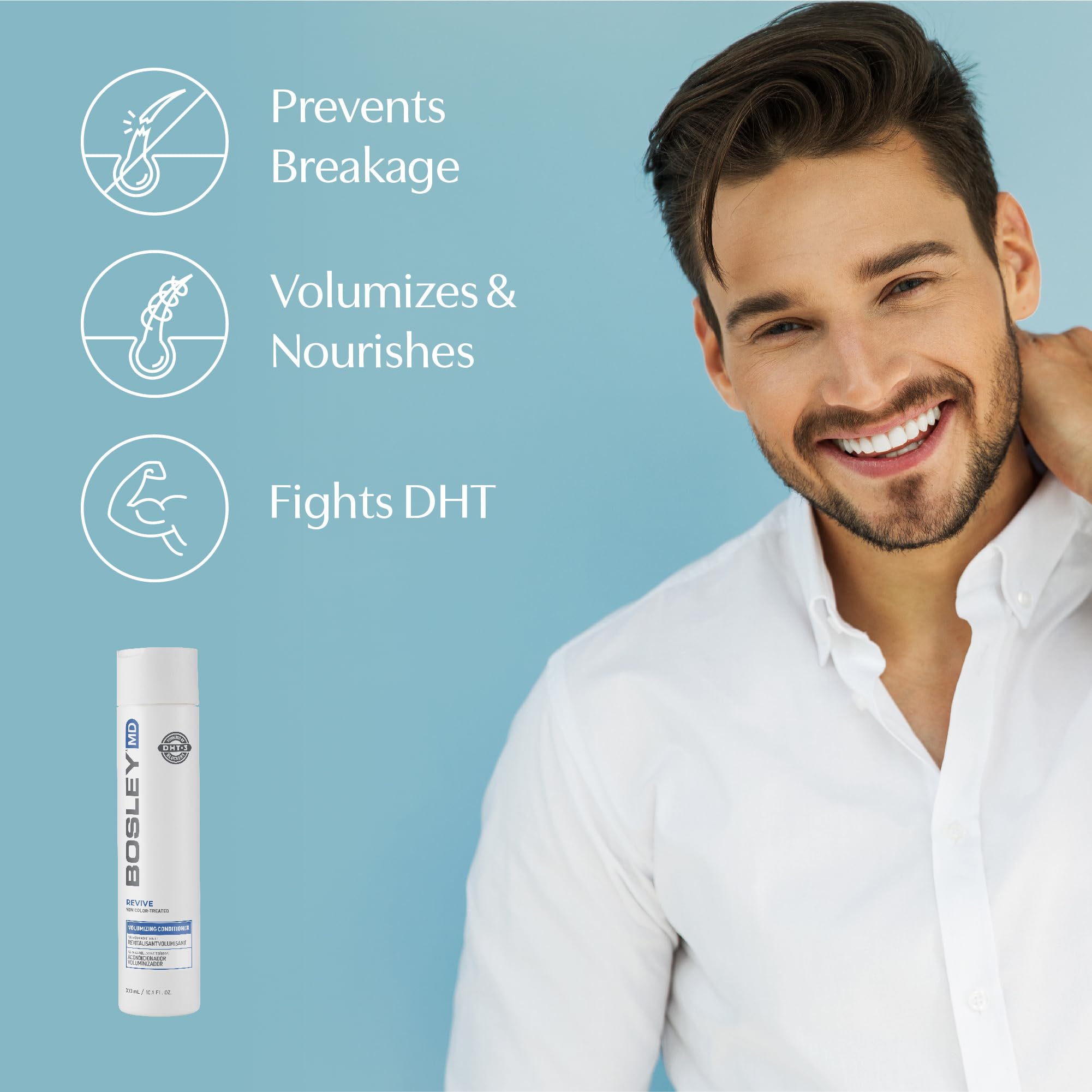 BosRevive foamy lather demonstrating gentle cleansing and volume-friendly formula