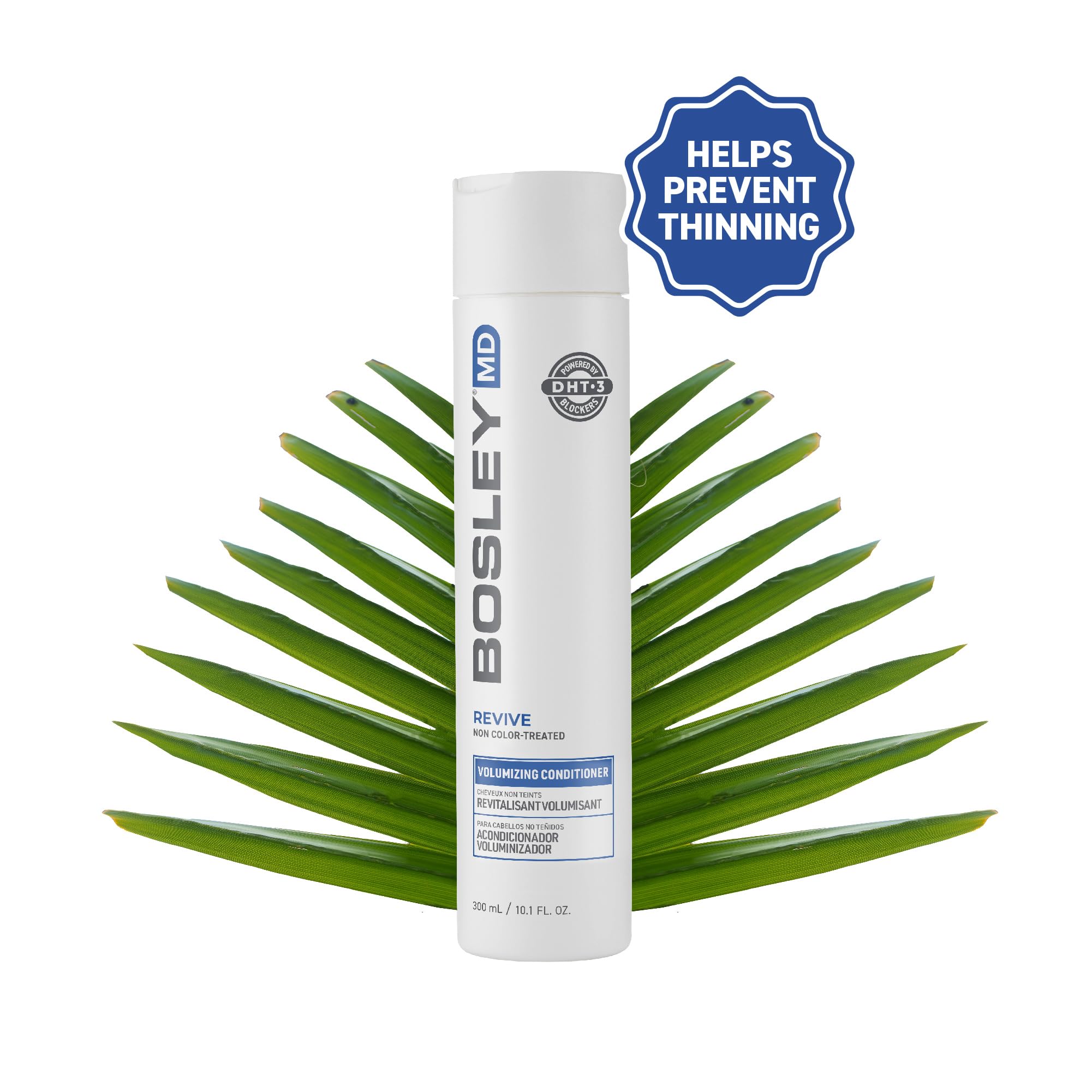 Hands applying BosRevive conditioner to hair for scalp nourishment