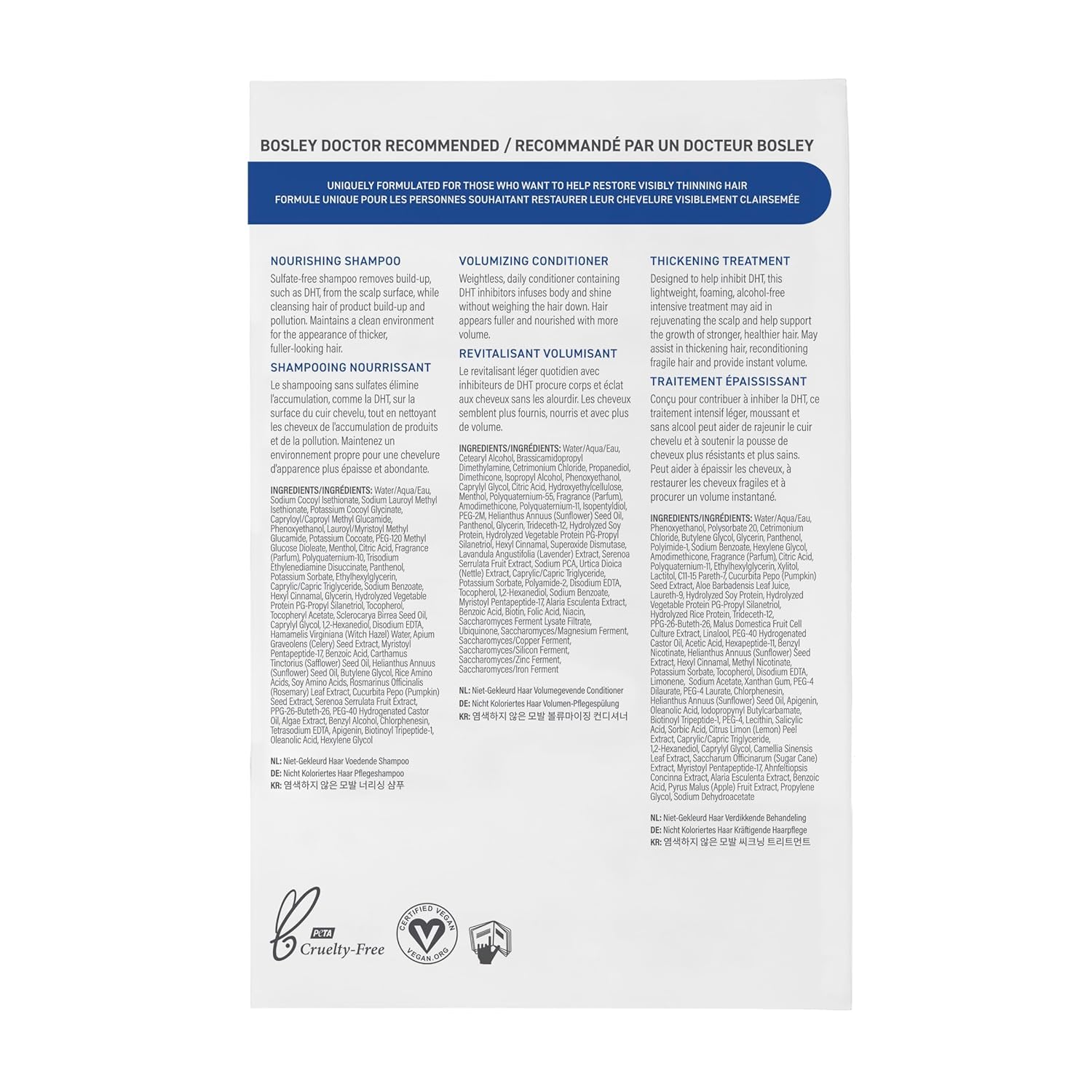 BosleyMD BosRevive Pumpkin Seed Extract graphic highlights natural DHT-blockers.