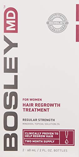 BosleyMD dropper application on scalp demonstrates precise topical use.