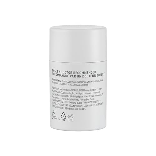 BosleyMD fibers applied to hair deliver instant fuller-looking appearance.