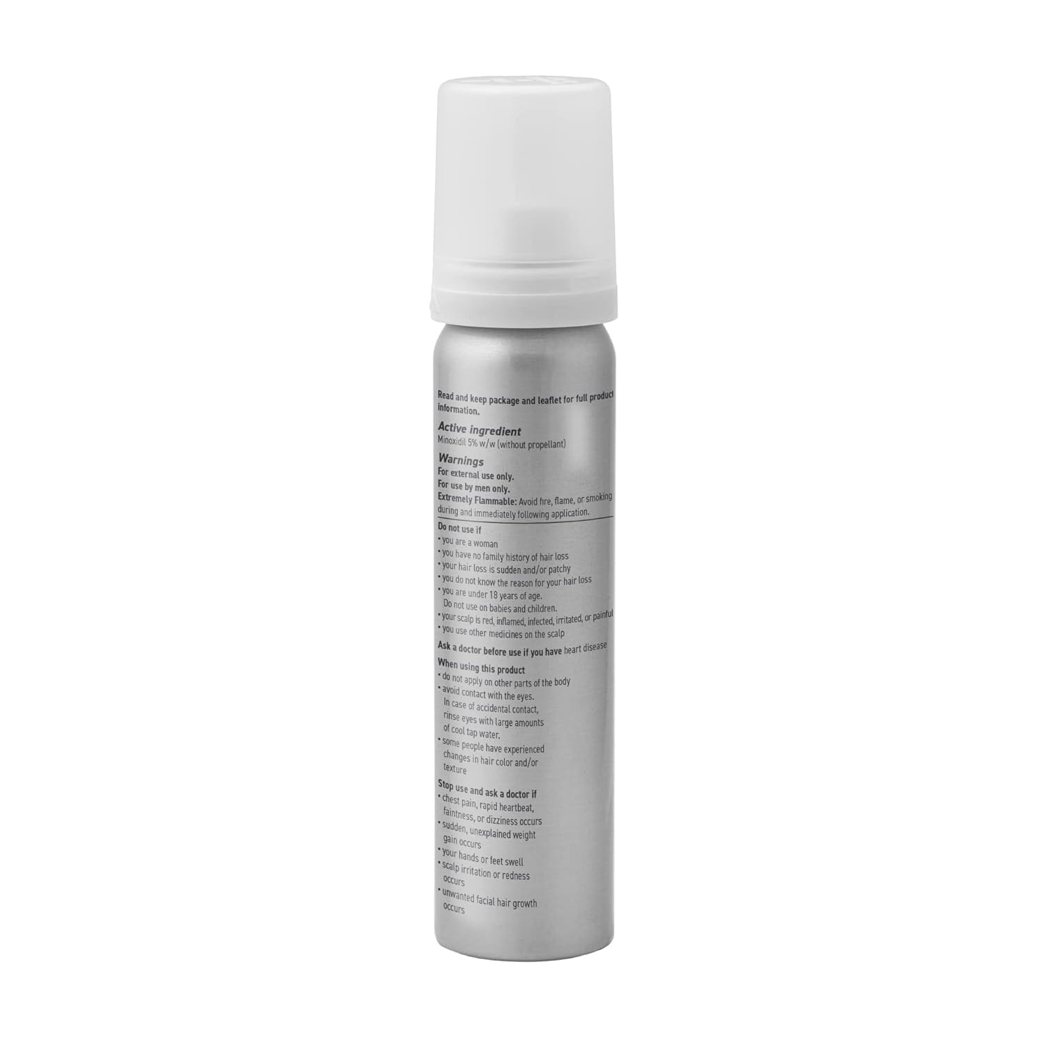 BosleyMD Minoxidil Foam user portrait suggesting daily use for men and women.