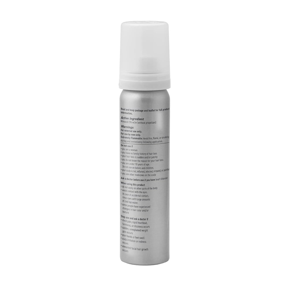 BosleyMD Minoxidil Foam user portrait suggesting daily use for men and women.