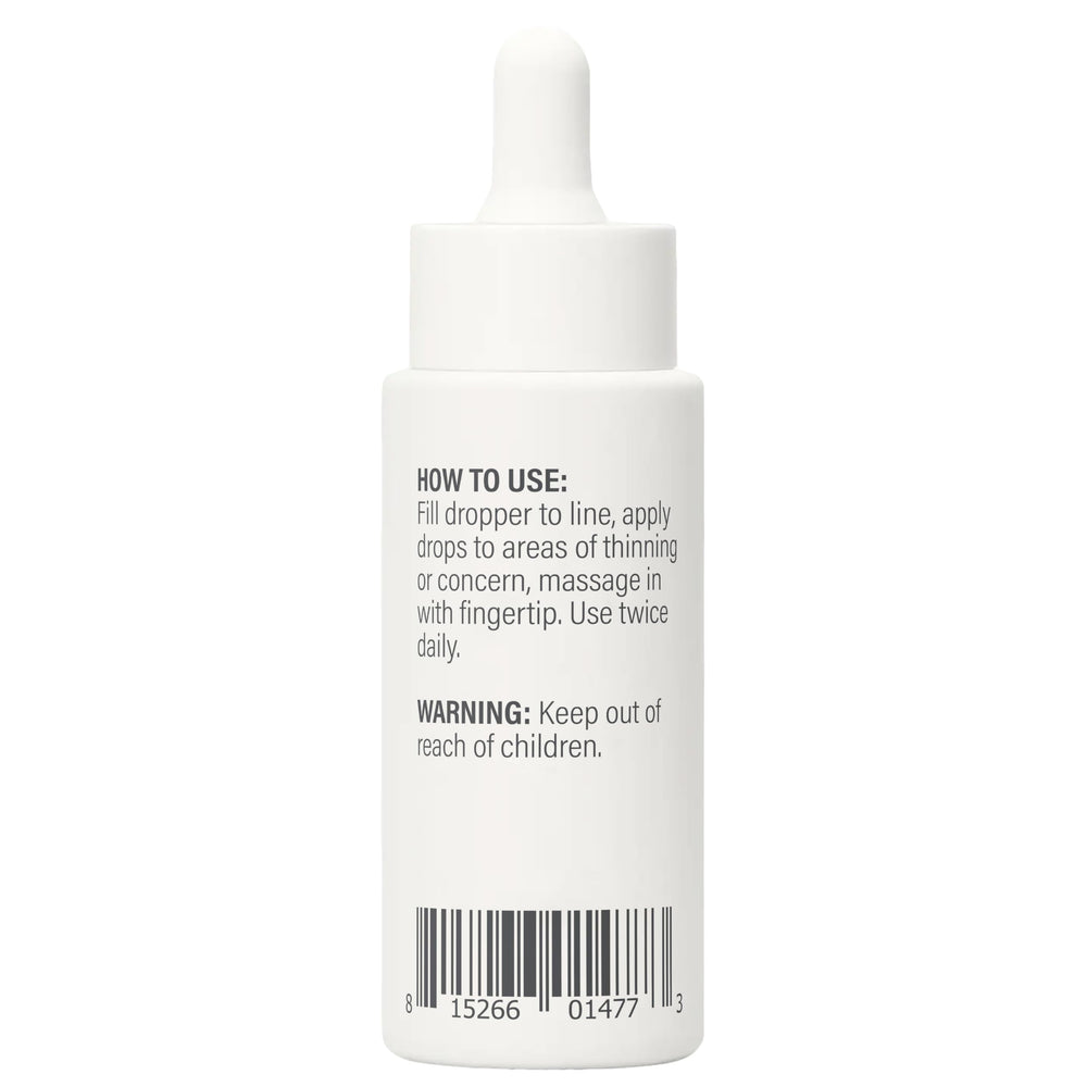 BosleyMD Revive+ hair growth visual suggests fuller strands for women.