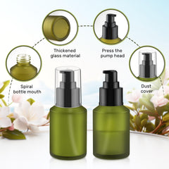 BOSMIOW BPA-free glass container for safe cosmetic storage.