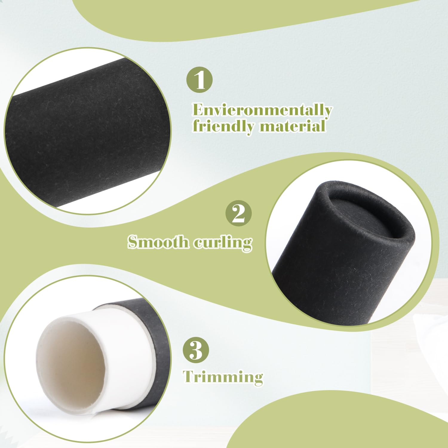 BOSMIOW refillable containers open design for DIY balms and samples