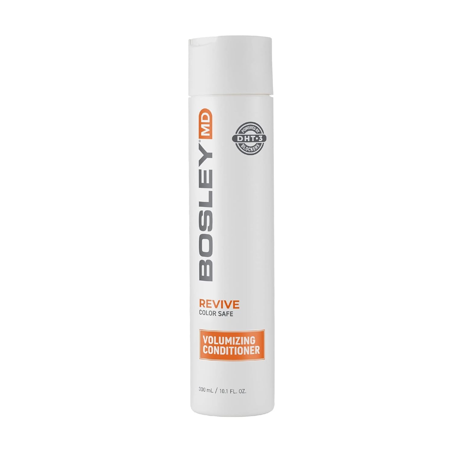 BosRevive bottle closeup shows sulfate-free formula for color-treated hair.