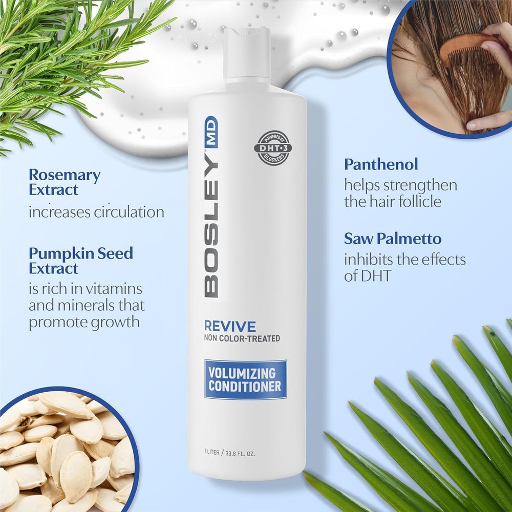 BosRevive ingredients saw palmetto display suggesting natural DHT-blocking revitalization