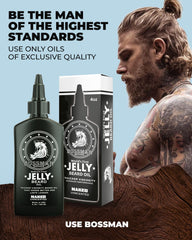 Bossman Jelly Beard Oil USA-made formulation for quality grooming.