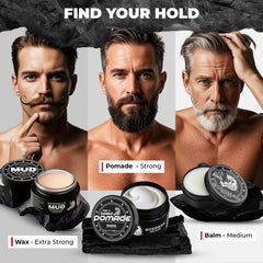 Bossman Naked Pomade beard-taming demonstrates frizz control for a neat, sculpted beard.