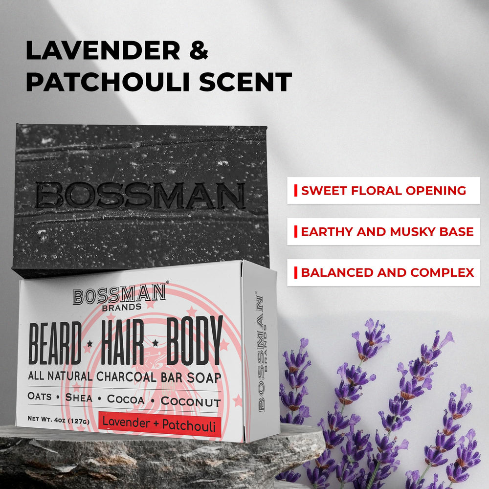 Bossman natural ingredients list close-up featuring coconut oil, cocoa powder and plantain leaf.