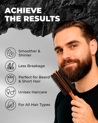 Bossman round brush for all hair types helps you add volume, curl, or a sleek straighten